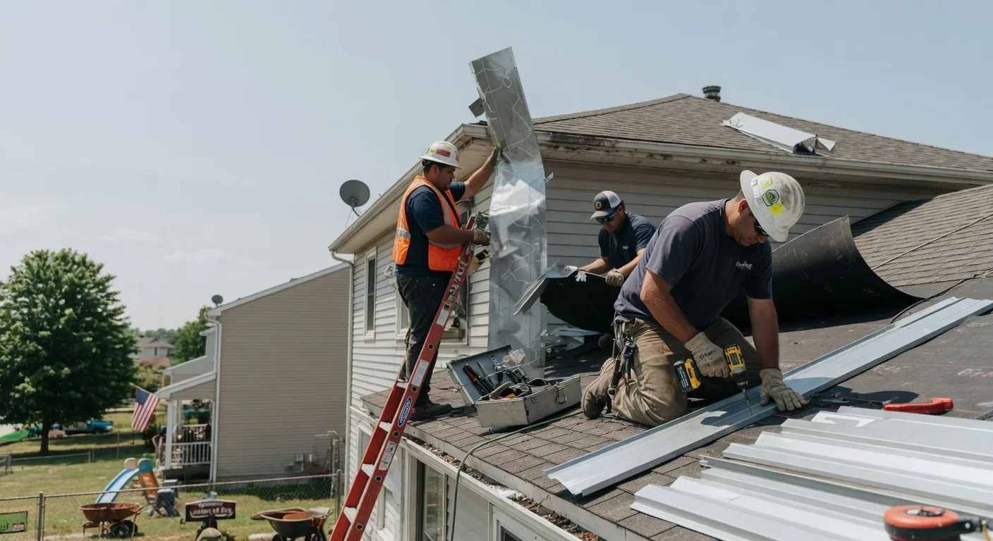 Storm Damage Metal Roof Repair in South Williamson, KY